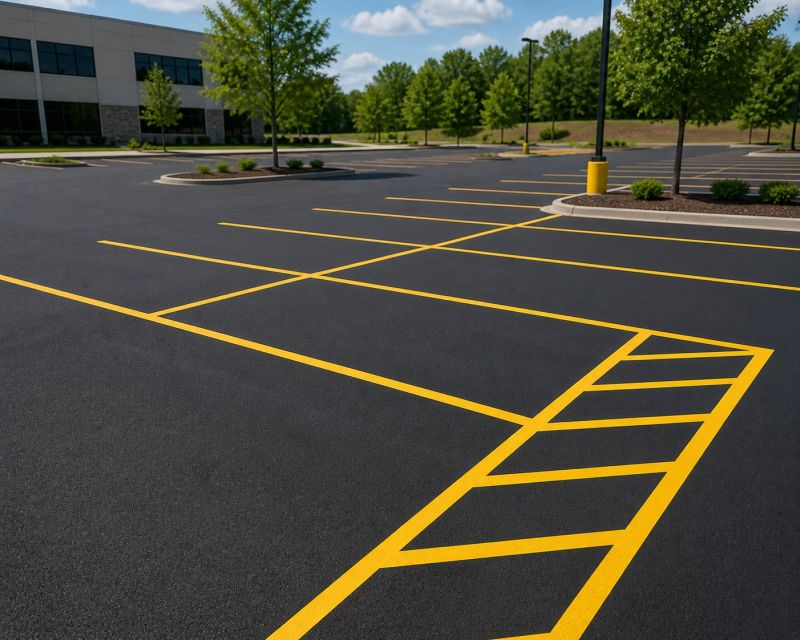 Asphalt Painting in Palm Springs, CA