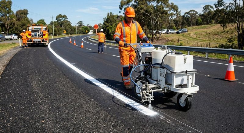 Lane Marking Service in Los Angeles, CA