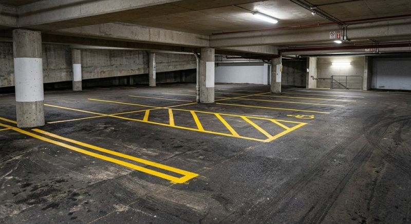 Parking Garage Striping in Canton, GA