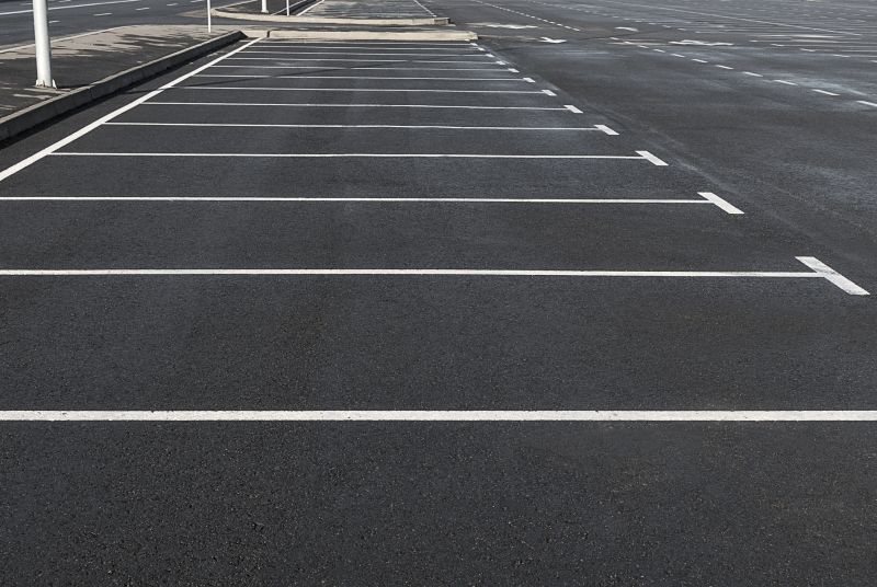 Freshly Painted Parking Spaces
