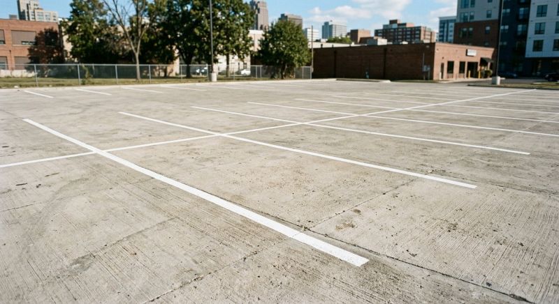 Concrete Parking Lot Striping in Acworth, GA